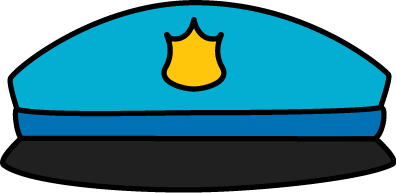 Police badge badge police hat clipart