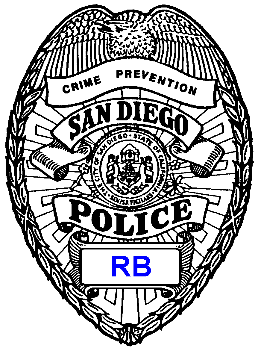 Police badge coloring clipart