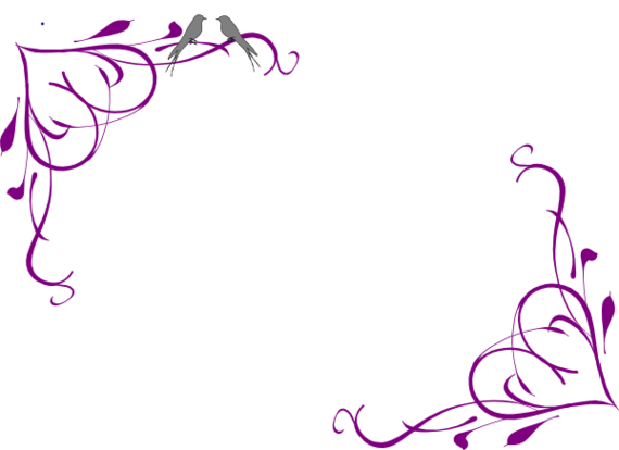 Purple flower border design clipart free to use clip art resource