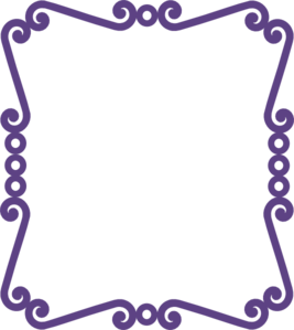 Purple frame clipart