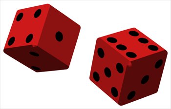 Red dice clipart clipart kid