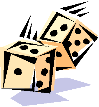 Rolling dice images cliparts