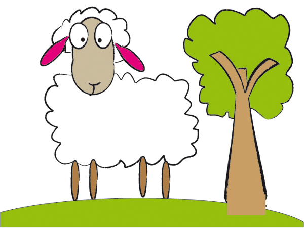 Sheep lamb clipart black and white free clipart images clipartix 4