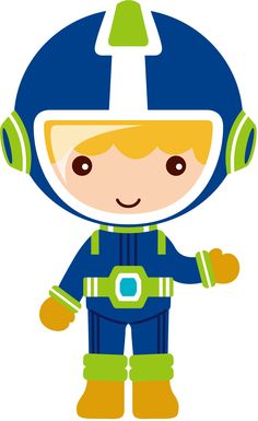 Spaceship space theme on astronauts rockets and robots clipart