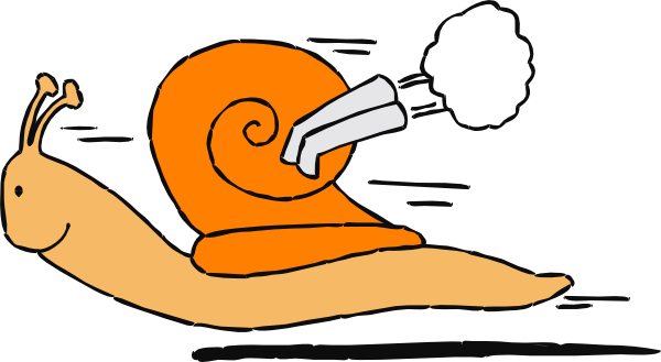 Speedy snail clip art at clker vector