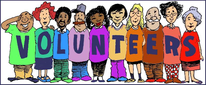Volunteers clip art black and white free clipart