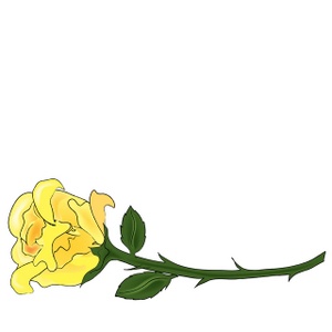 Yellow flower border clipart