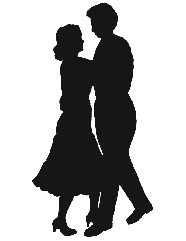 Ballroom dancing silhouette clipart kid
