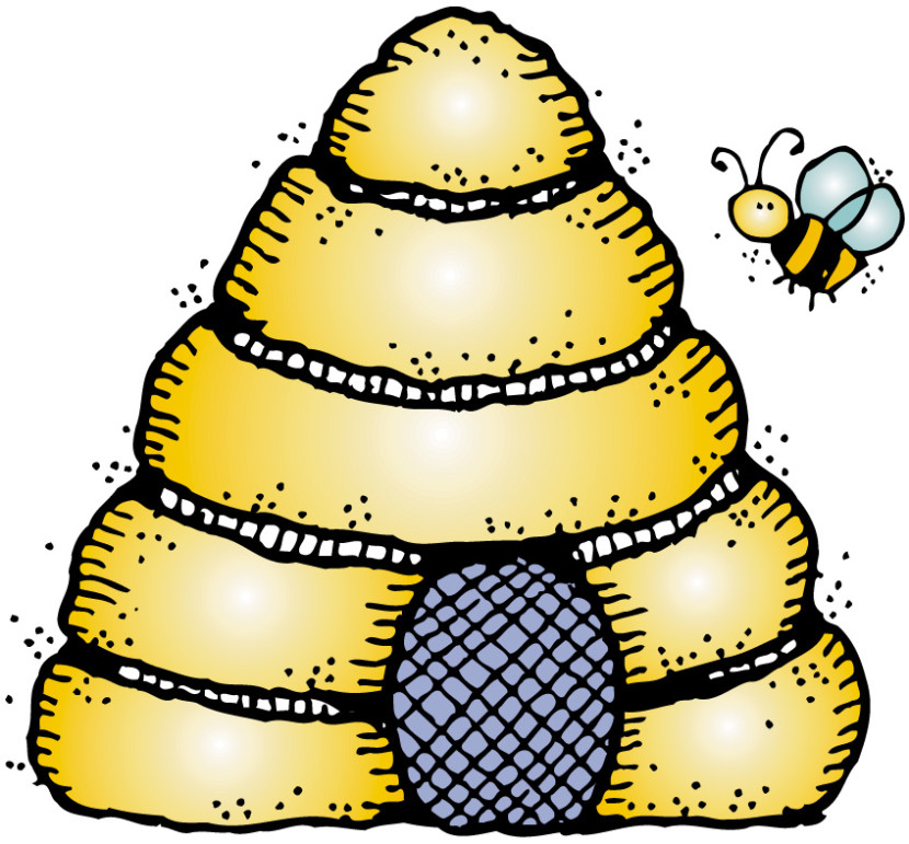 Beehive clipart 3