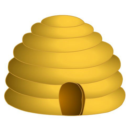 Beehive clipart 4