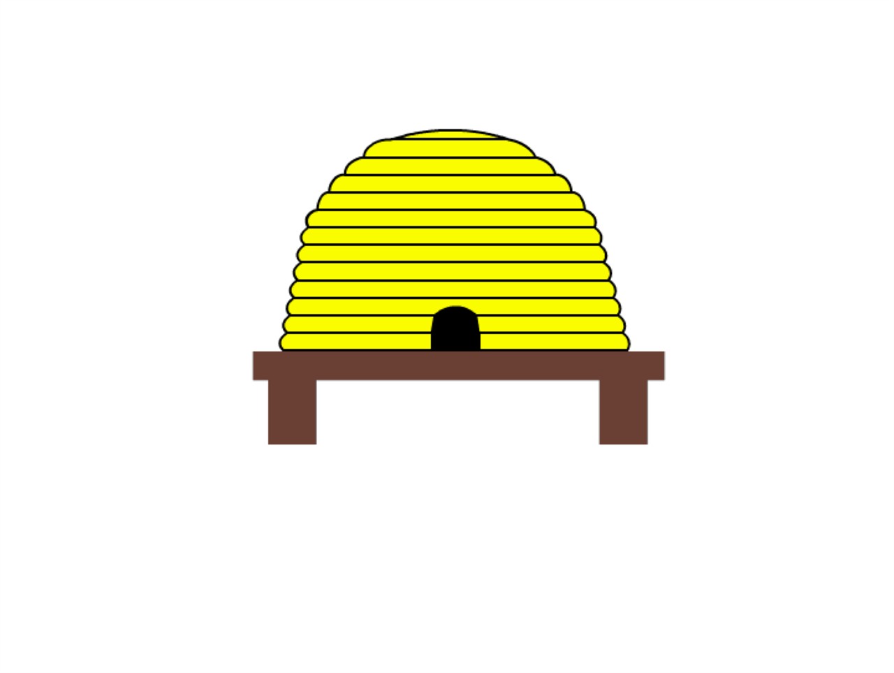 Beehive clipart 7 image