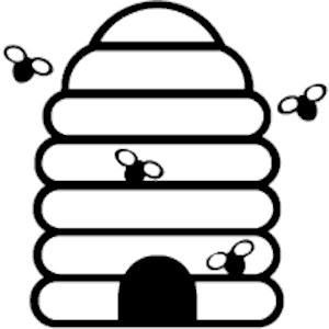 Beehive clipart 8