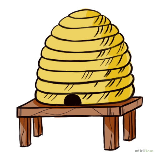 Beehive clipart black and white free image