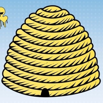 Beehive clipart free vector graphics freevectors