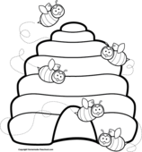 Beehive Clipart Pictures – Clipartix