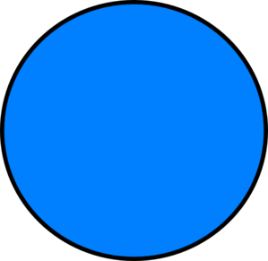 Blue circle clipart 4