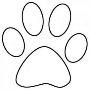 Cougar paw print clip art clipart 2 image 1