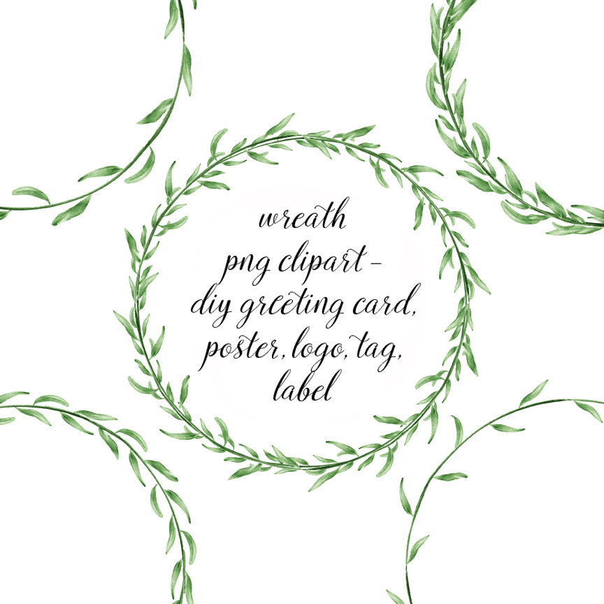 Digital download discoveries for wreath clipart from easypeach