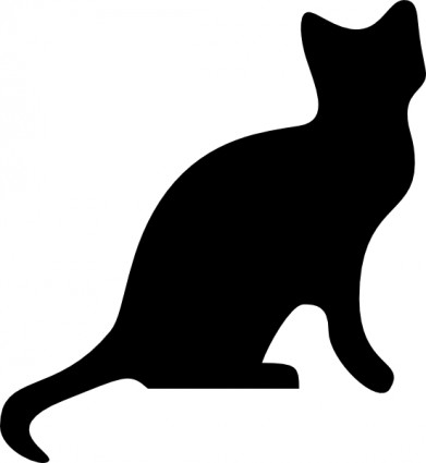 Dog and cat silhouette clip art free 2