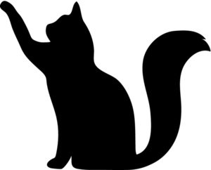 Dog and cat silhouette clip art free