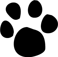 Dog paw print clip art free clipart images