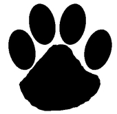 Paw print black and white clipart kid - Clipartix