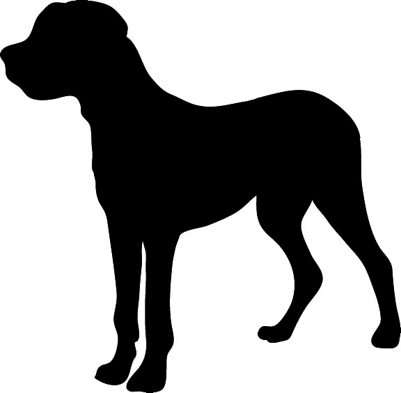 Dog silhouette clip art