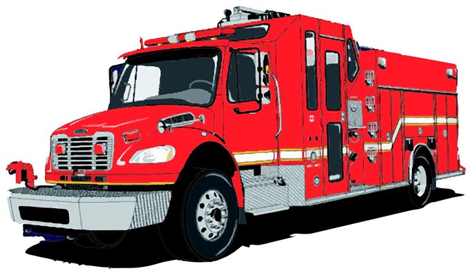 Fire truck fire engine clipart image cartoon firetruck creating 5