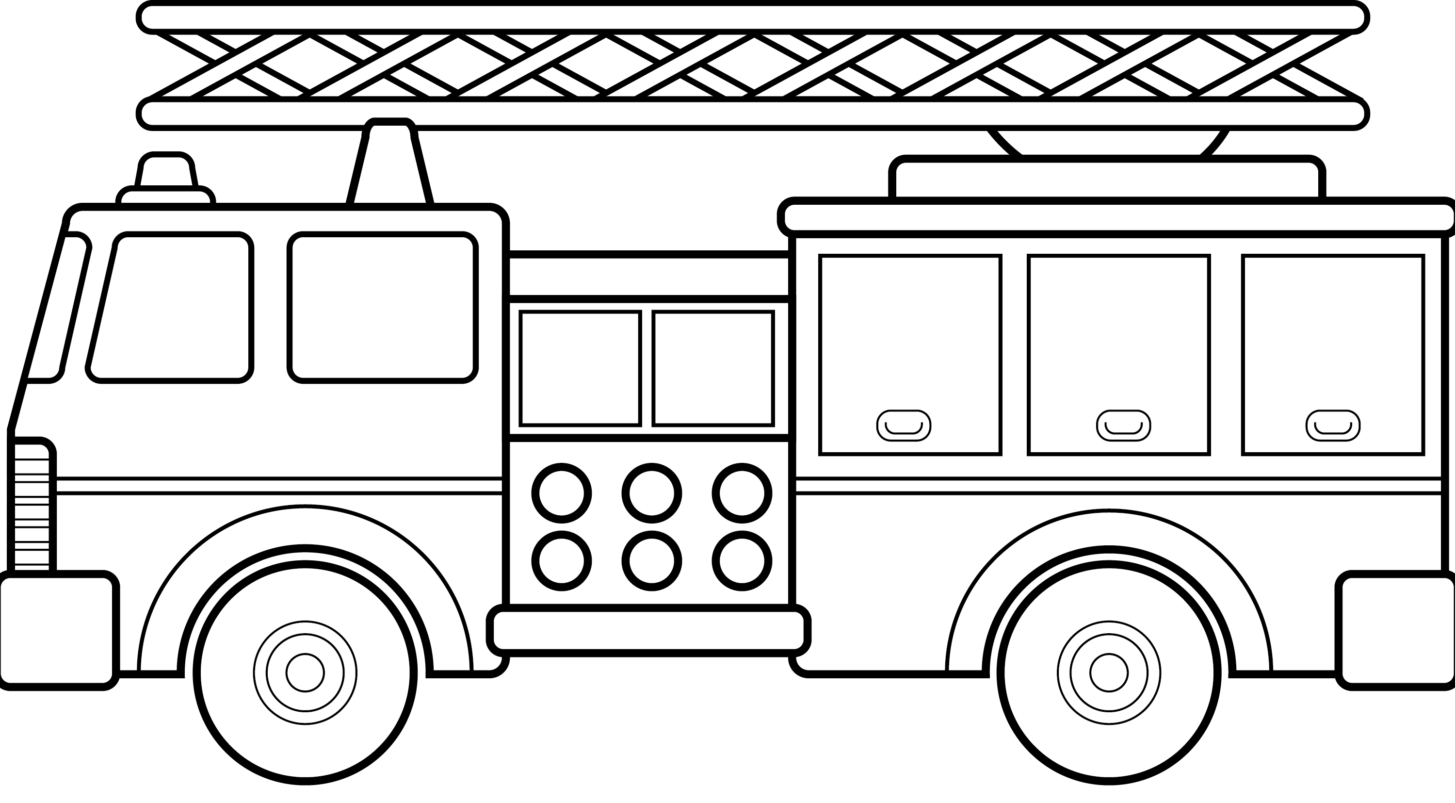 Firetruck fire truck clip art black and white use these free images for