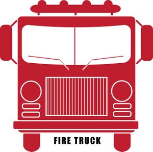 Firetruck red fire truck clipart kid