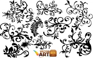 Floral clip art free vector in adobe illustrator ai 2