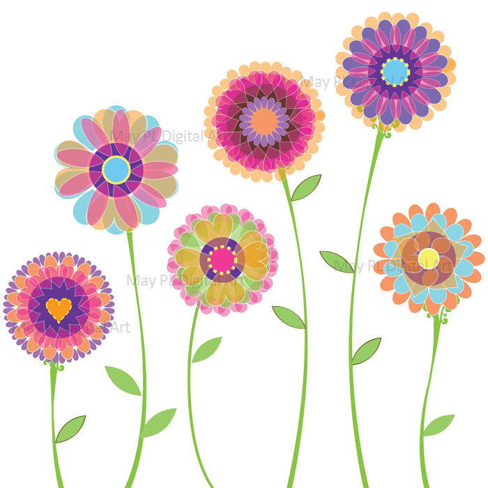 Floral Flower Clipart Free Clipart Clipartix