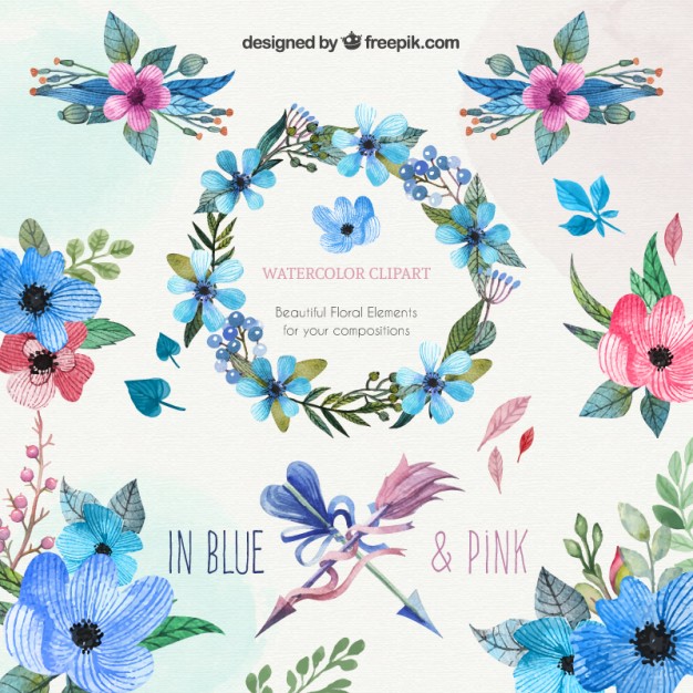 Floral flower clipart vectors photos and psd files free download