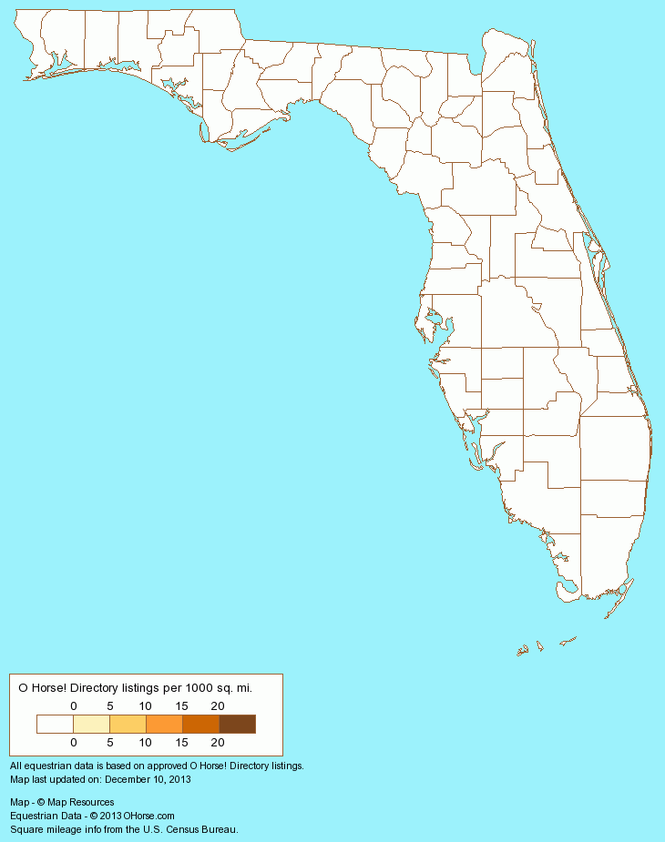 Florida horse clip art population map