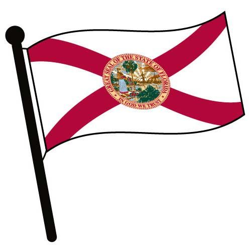 Florida waving flag clip art american pictures accessories
