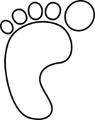 Foot clip art black and white free clipart images 3 – Clipartix