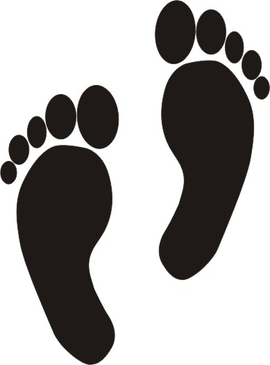 Foot clip art black and white free clipart images 6