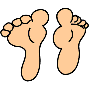 Foot clip art black and white free clipart images 8