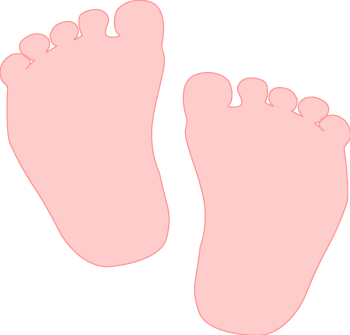 Foot free clip art baby feet borders clipart images