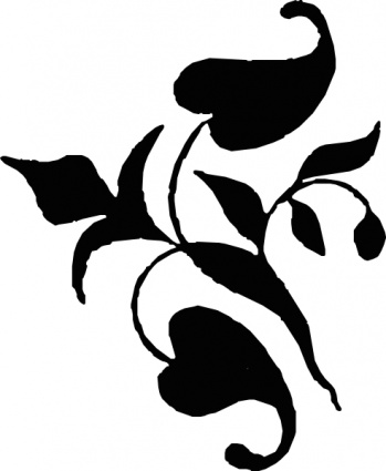 Free clip art of flower vines clipart image 2