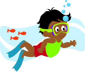 Free swimming swimmer clipart