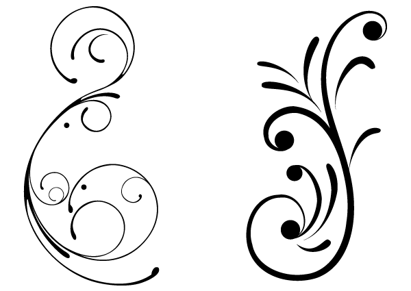 Download Free swirly floral vector clip art freevectors - Clipartix