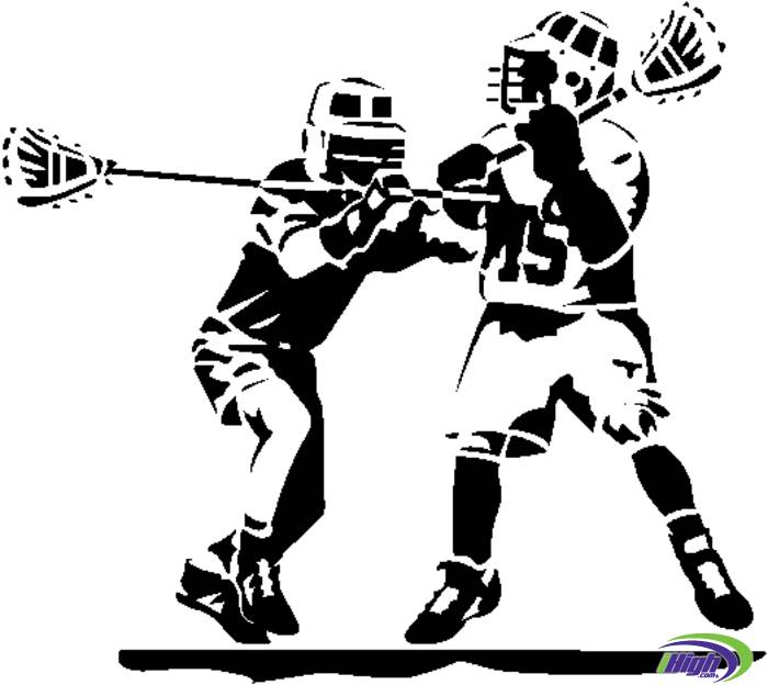 Free vector art lacrosse sticks clipart image