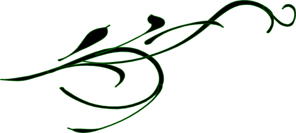 Green swirl vine clip art vector free clipart