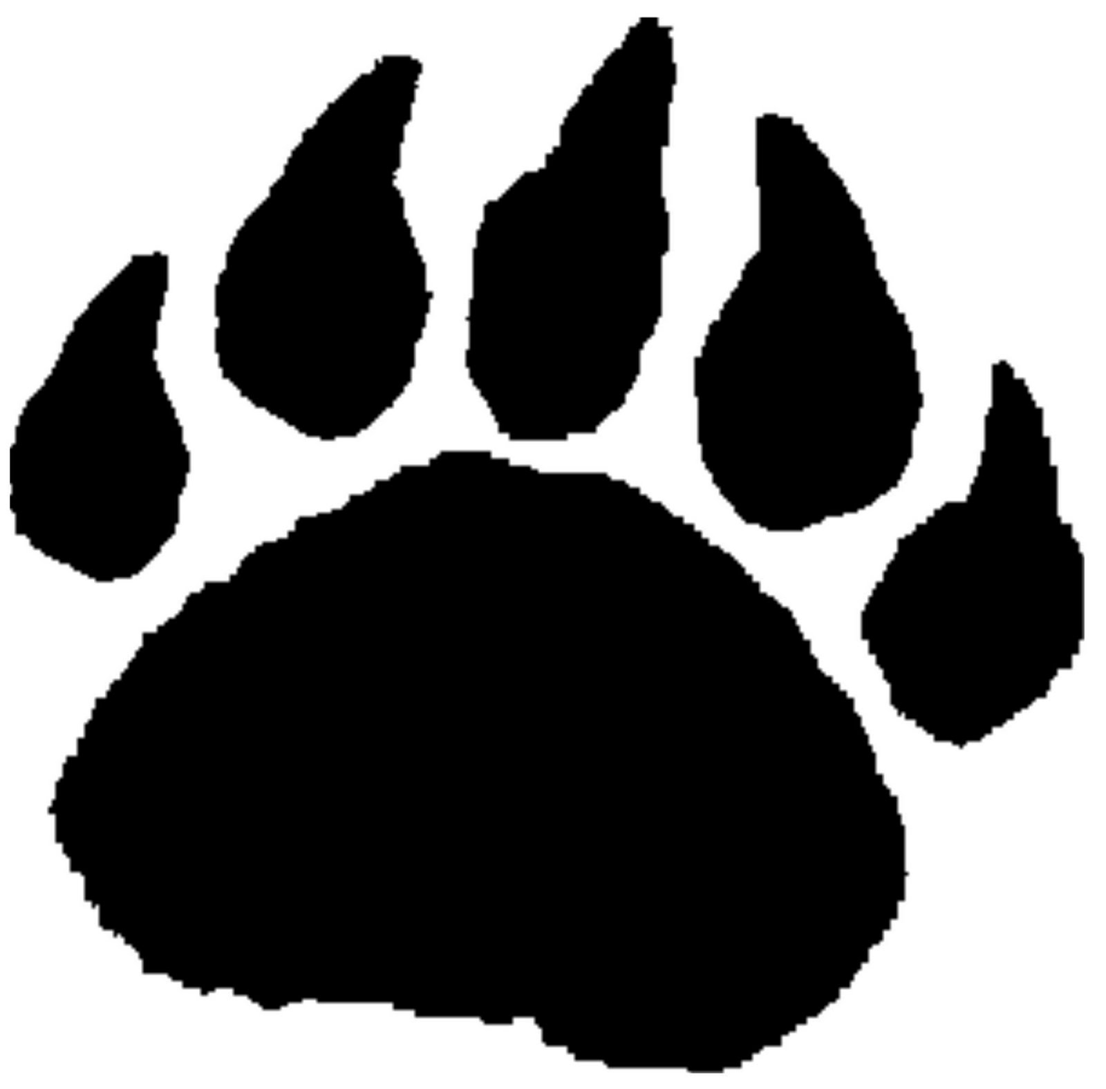 Grizzly bear paw print clipart free images 4