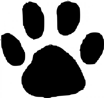 Grizzly bear paw print clipart free images