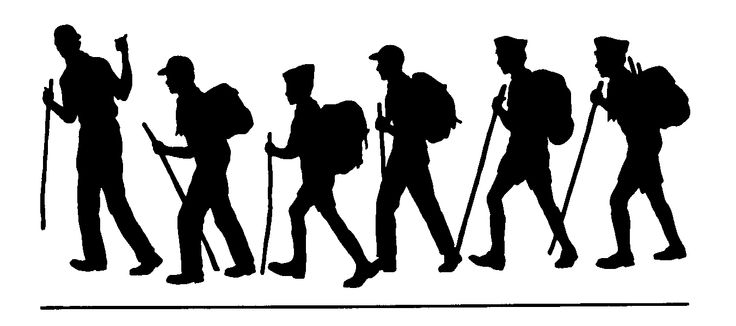 Hiker free camping and hiking clipart graphics images