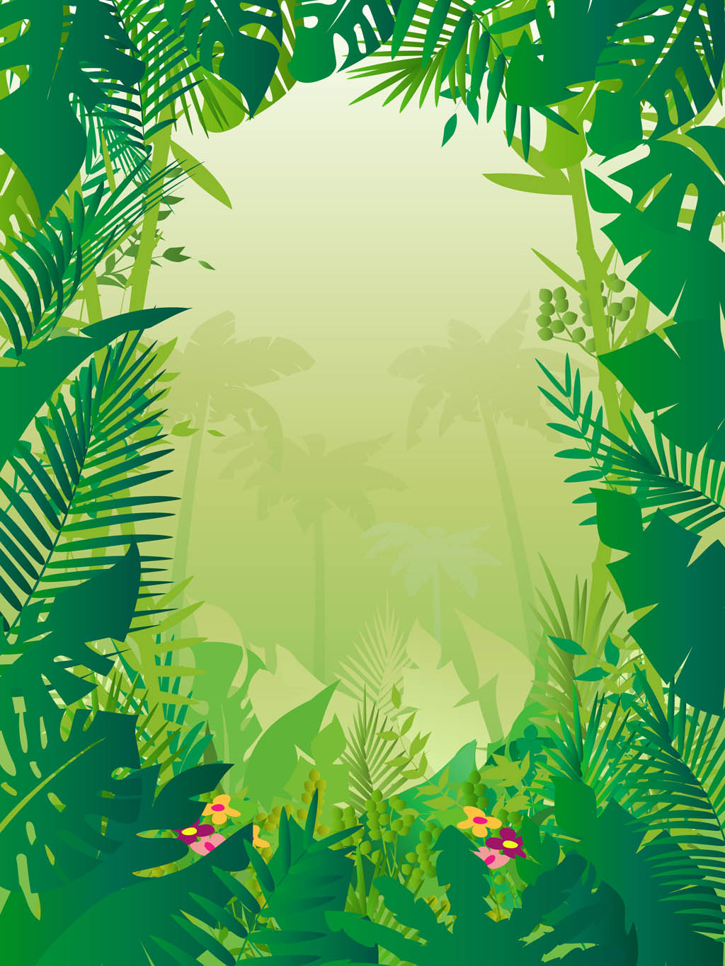 Jungle background free clipart