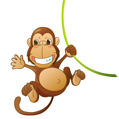 Jungle monkey clipart kid 2