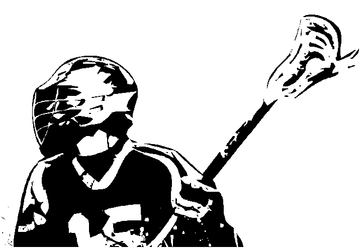 Lacrosse silhouettes clipart kid